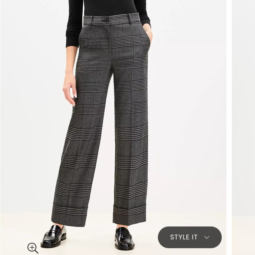 Loft Houndstooth Pants